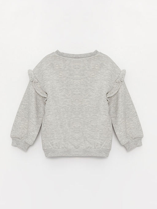 Bisiklet Yaka Bask?l? K?z Bebek Sweatshirt - Waikiki фото 2