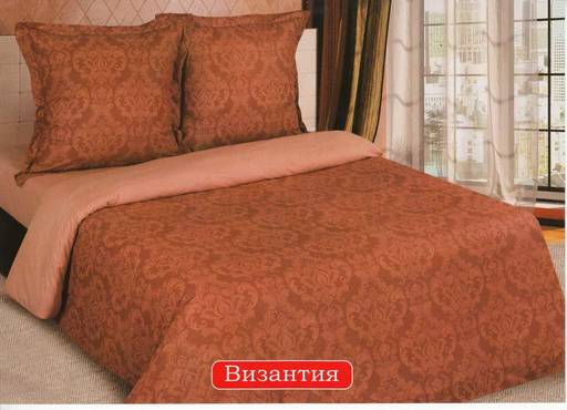 Постельное белье - Поплин Deluxe Византия мокко 1,5-спальный - Luteks фото 2