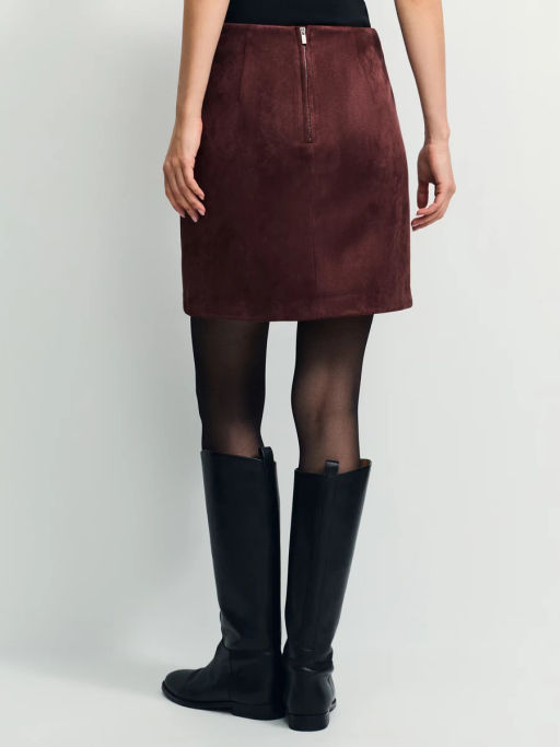 Юбка мини из искусственной замши / Zarina