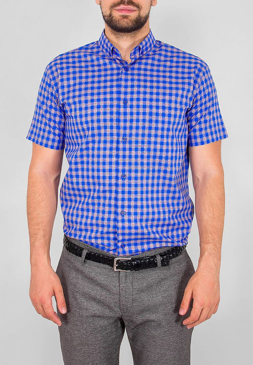 Сорочка мужская короткий рукав GREG 265/101/699/Z/b/1  фото 8