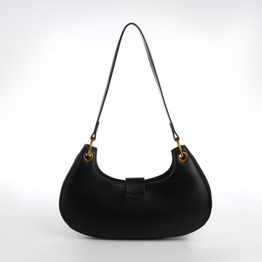 Сумка женская багет на молнии, цвет чёрный - Textura фото 2