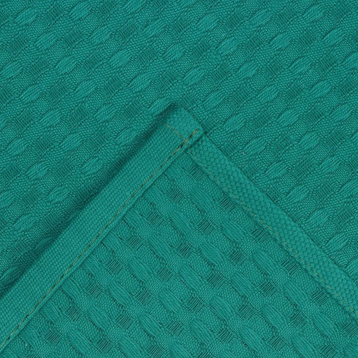 Набор кухонных полотенец Доляна, цвет зелёный, 35х60см-2шт, 100% хл, вафля, 220 гр/м2  фото 4