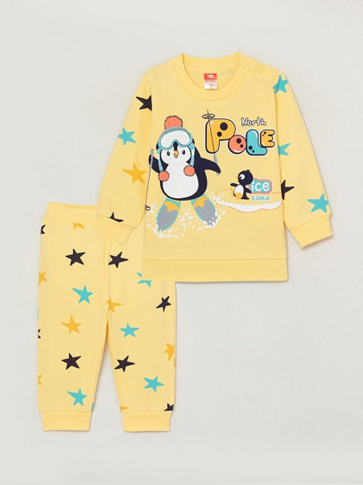 CRB wear/CWNB 90054-30-289 Комплект для мальчика (джемпер, брюки), светло-желтый/Ex.Cherubino фото 5