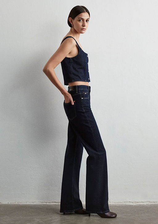Victoria Gold Premium Koyu Rinse Jean Pantolon - Mavi фото 6