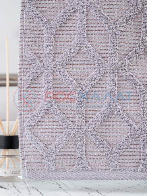 Махровое полотенце жаккардовое Полоса Ария дымка ПМА-6595 (271) 70х140