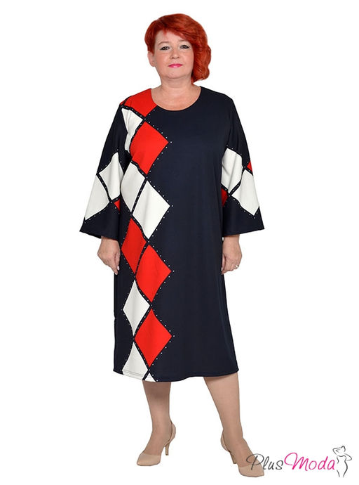 Платье Модель №1721 размеры 44-84 - Plusmoda фото 2