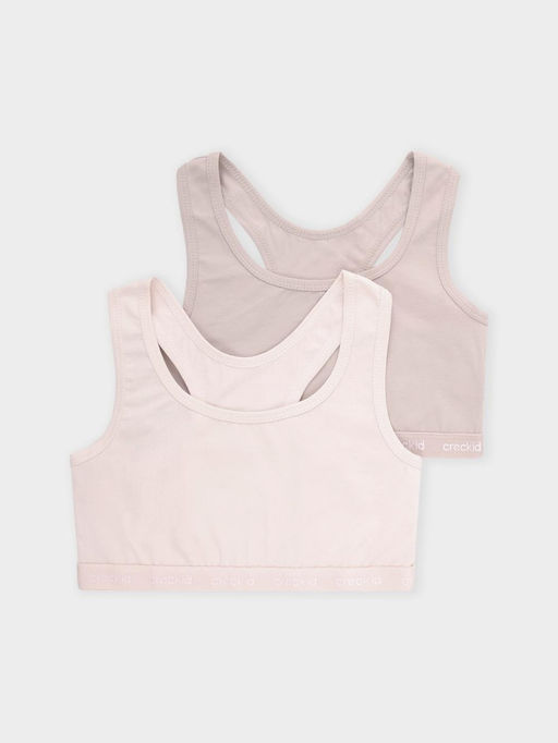 К 1198-2уп/персиковый румянец,кофейный набор майка-топ для дев