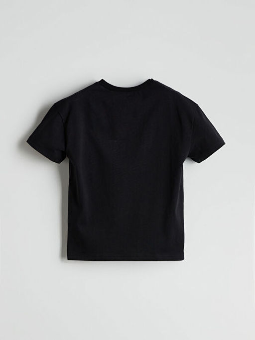 Bisiklet Yaka Avengers Bask?l? Erkek ?ocuk Ti??rt