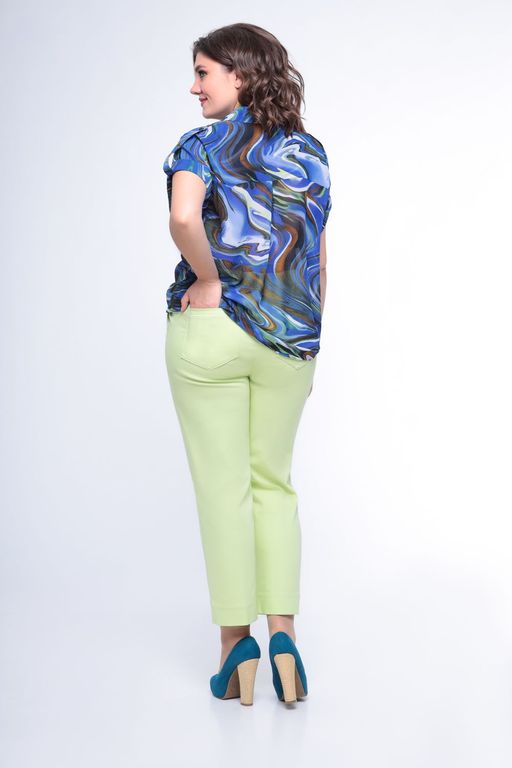 Блуза Swallow 803.2 черный+серебряный узор фото 197