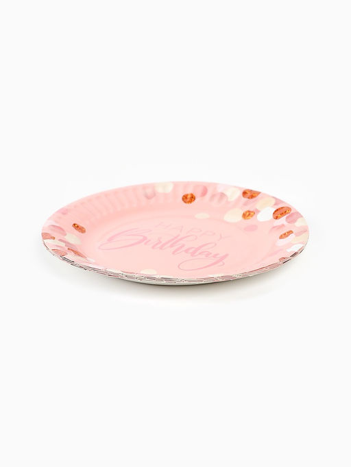 Цена за 2 шт. Тарелка одноразовая бумажная «HB», 17 см, 6 шт