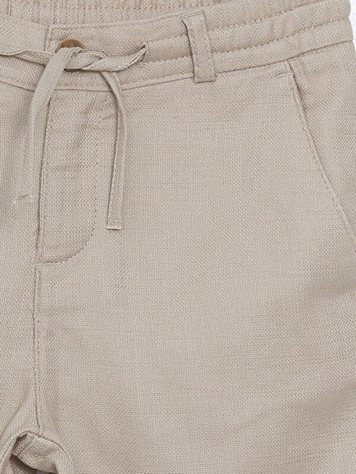 Beli Lastikli Keten G?r?n?ml? Erkek ?ocuk ?ort - Waikiki фото 2