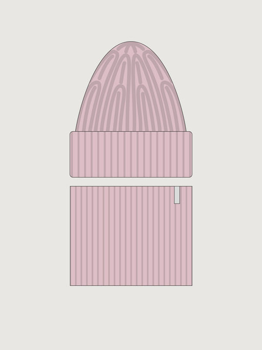 Комплект шапка и снуд 12з52226 сухая роза