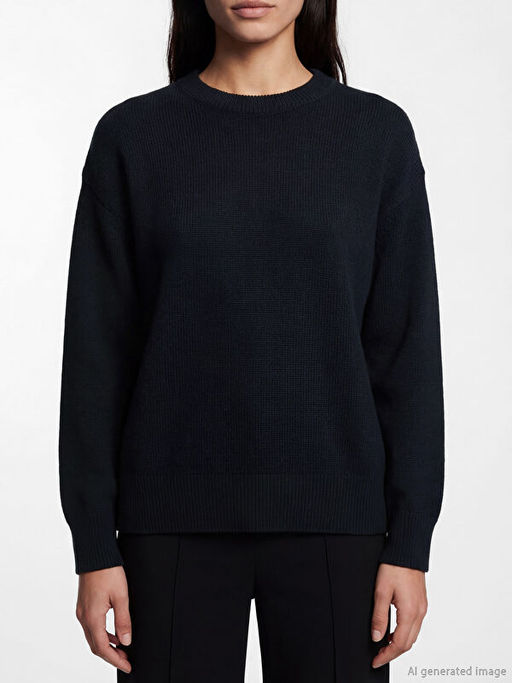 Bisiklet Yaka Kad?n Triko Kazak