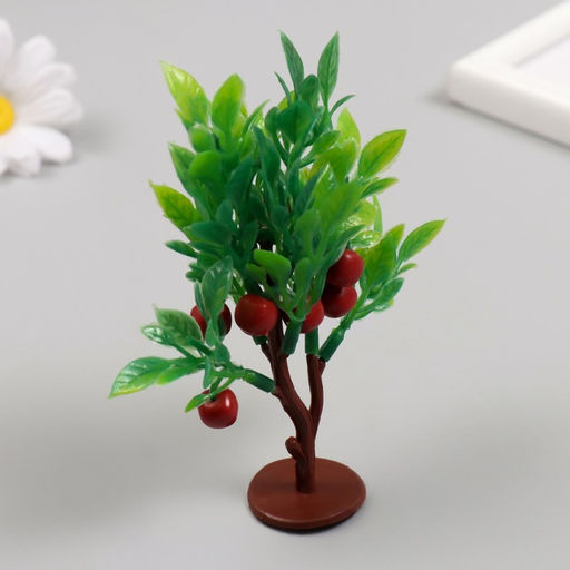 Искусственное растение для творчества пластик «Куст яблони», 7.5×10 см