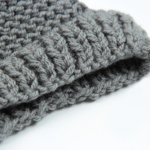 Шапка вязаная для собак, с помпоном, XS-S (объем головы 22 см, высота 7,5 см), микс - Пижон фото 6