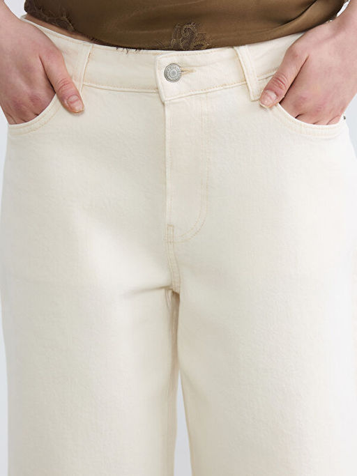 Wideleg Kad?n Jean Pantolon