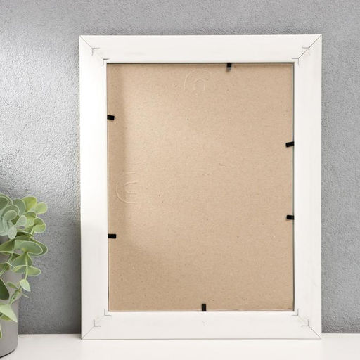 Фоторамка для фото 18×24 Luna, пластик, белый с золотом