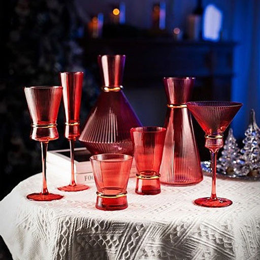 Стакан низкий 300мл "VIVALDI" в наборе 6шт, красный