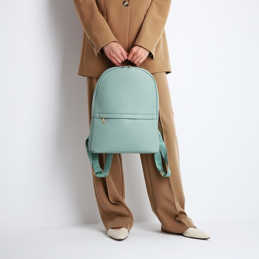 Рюкзак женский из искусственной кожи на молнии, 2 кармана, цвет зелёный - Simaland фото 6