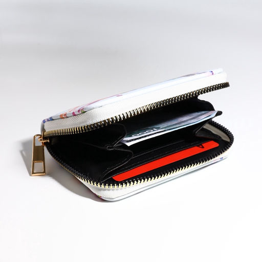 Кошелёк на молнии Жирафы, белый