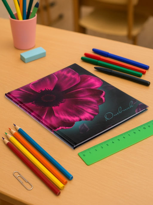 Дневник школьный для 1-11 классов, «Цветок», твёрдая обложка 7БЦ, глянцевая ламинация, 40 листов