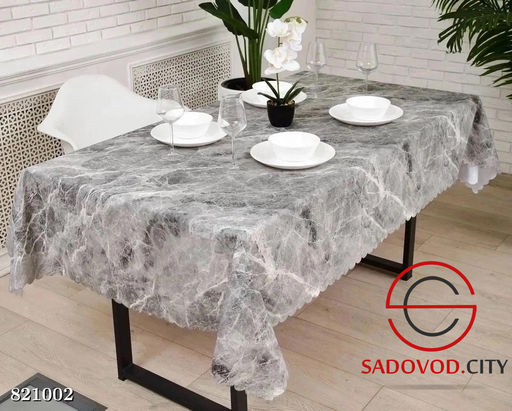 Клеенка на тканевой основе с узором мрамор