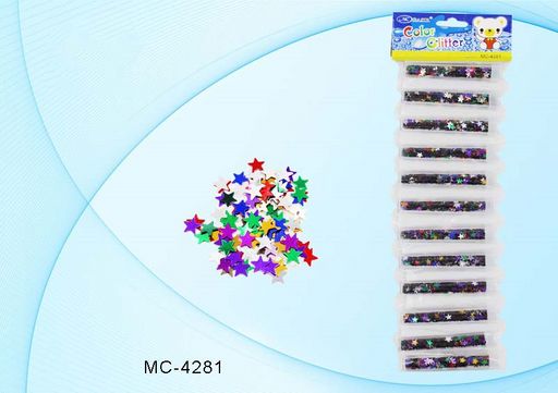 Набор для творчества "Звездочки" в пласт. тубах, 12шт (MC-4281)