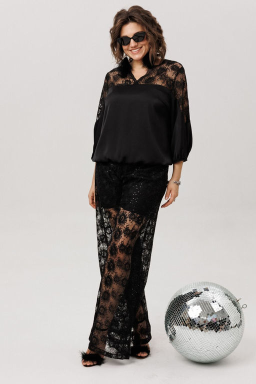 Блуза ANELLI 1790 черный бриллиант