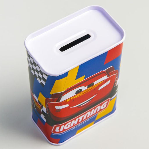 Копилка металлическая, 4.8 см × 7.8 см × 10.8 см Lightning, Тачки
