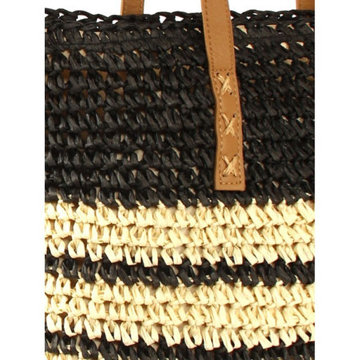 Сумка пляжная текстиль SNX-038, 1отд, беж/черный 265629 - Adelia фото 4