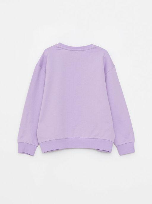 Bisiklet Yaka Minnie ve Mickey Mouse Bask?l? Uzun Kollu K?z ?ocuk Sweatshirt - Waikiki фото 2