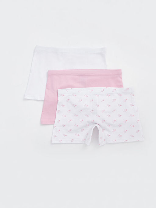 Bask?l? K?z ?ocuk Boxer 3l?