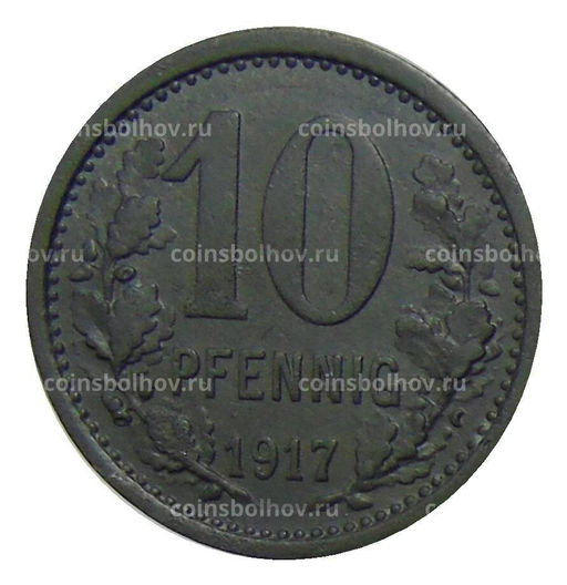 Монета 10 пфеннигов 1917 года Германия  Нотгельд Изерлон