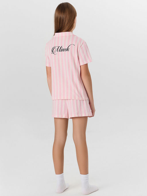 КОМПЛЕКТ ДЛЯ ДЕВОЧЕК (РУБАШКА, ШОРТЫ)