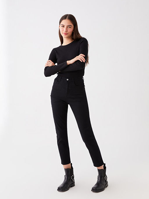 Mom Fit Kad?n Jean Pantolon