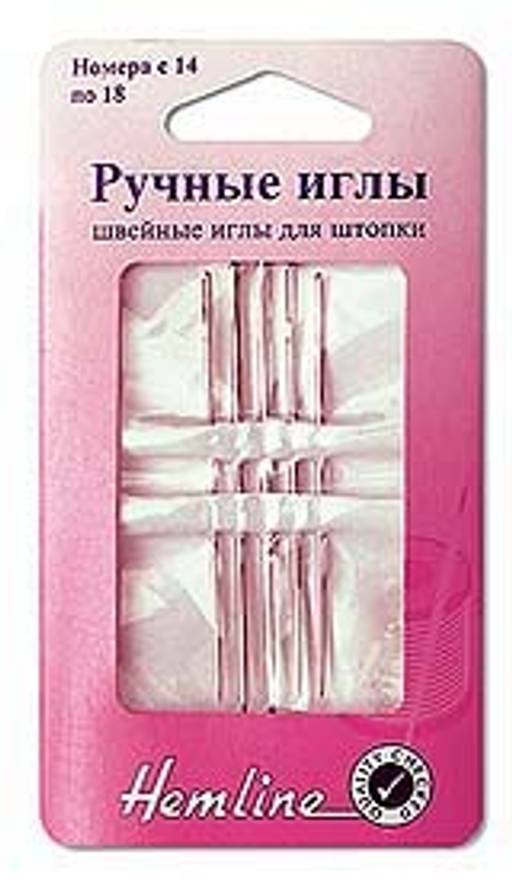 ИГЛЫ РУЧНЫЕ N14-18 ДЛЯ ШТОПКИ HEMLINE