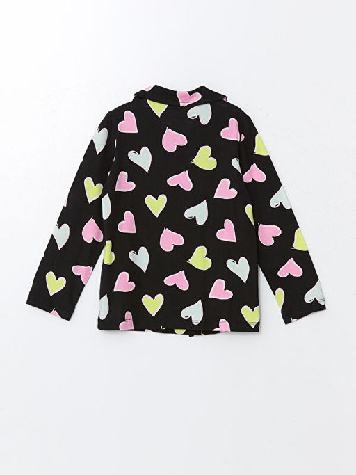 G?mlek Yaka Bask?l? K?z ?ocuk Pijama ?st - Waikiki фото 2