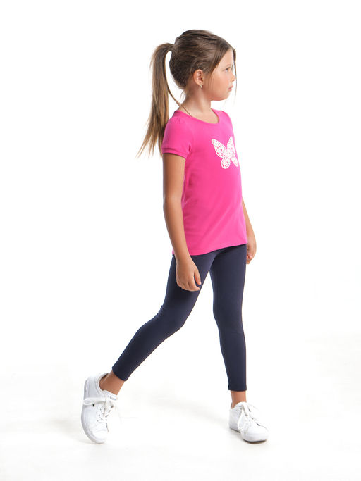 Комплект для девочки с лосинами UD 1728/22-7508 малина - Mini maxi фото 3