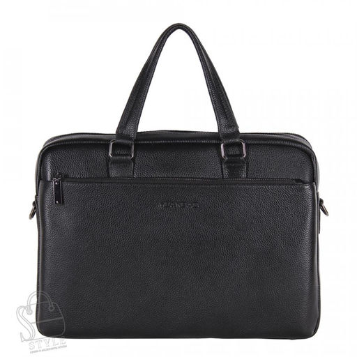 Портфель мужской кожаный 66275H black Heanbag - S-style фото 3