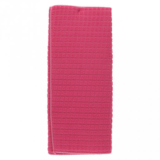 Коврик для сушки посуды "Вафелька" 40х49см, микрофибра, поролон, фуксия (Китай)