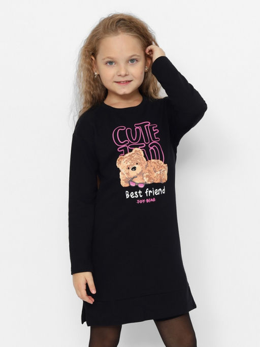 CRB wear/CWKG 63732-22-389 Платье для девочки,черный/Ex.Cherubino