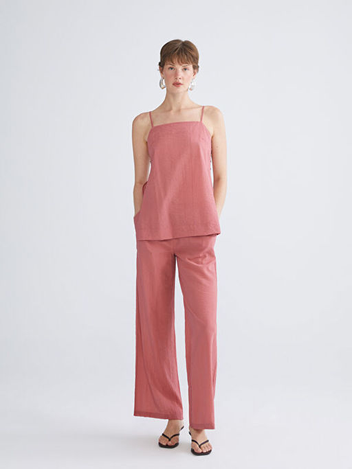 Kare Yaka Dokulu Bluz