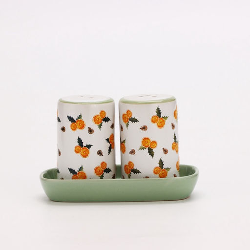 Солонка и перечница новогодние Апельсины, 12?6.5?7 см, ручная работа - Доляна фото 3