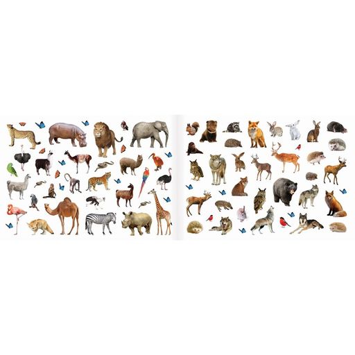 250 наклеек Зоопарк, 8 стр. - Буква-ленд фото 3