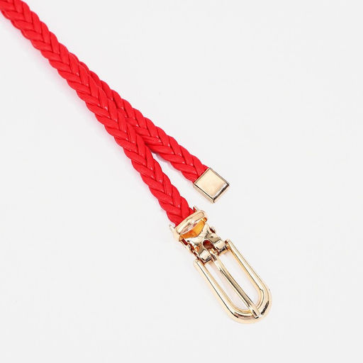 Ремень женский, ширина 0.8 см, пряжка металл, цвет красный - Simaland фото 2