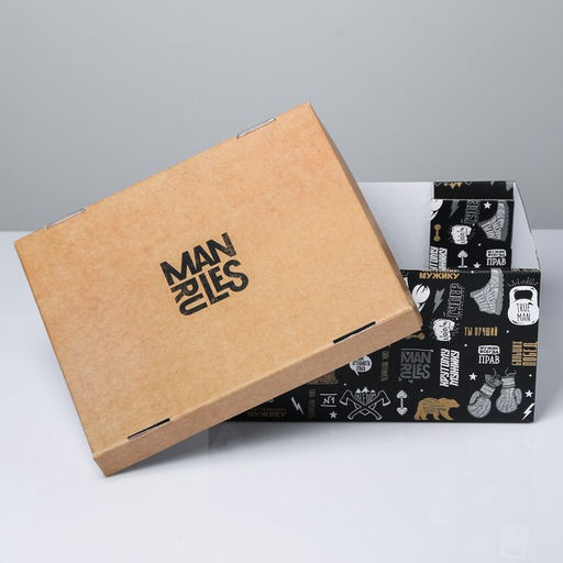 Коробка подарочная складная, упаковка, Брутальность, 31?25.5?16 см