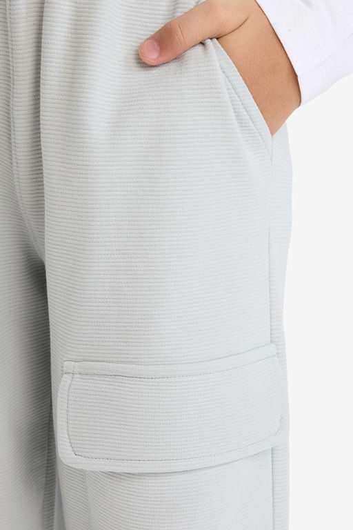 %100 Pamuk Loose Fit Beli Lastikli E_ofman Alt_ Erkek _ocuk - Defacto фото 4