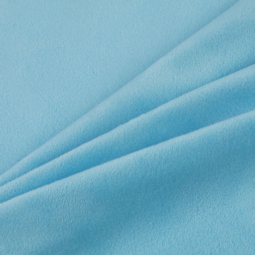 Ткань для рукоделия, плюш, голубой, лоскут 50 × 50 см