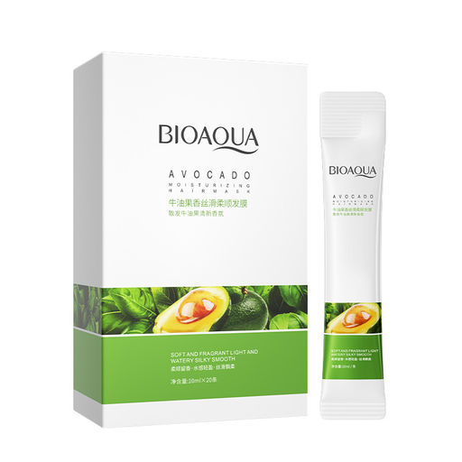 Питательная маска для волос с экстрактом авокадо 10 мл x 1 саше - Bioaqua фото 5
