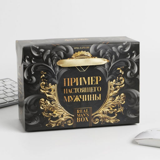 Подарочный набор «Пример настоящего мужчины»: Ежедневник А5, 80 л., термостакан, ручка, планинг 50 л., блок для записей 100 л.